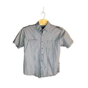 NoNo Nono Maldonado Slim Fit Western XL Single Needle tailoring Short Sleeve Shi